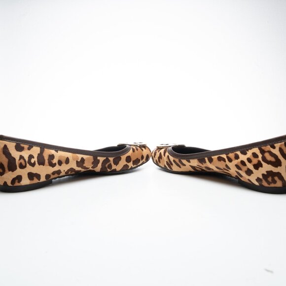 TORY BURCH leopard print calf hair Chelsea flats size 6 - Picture 7 of 11